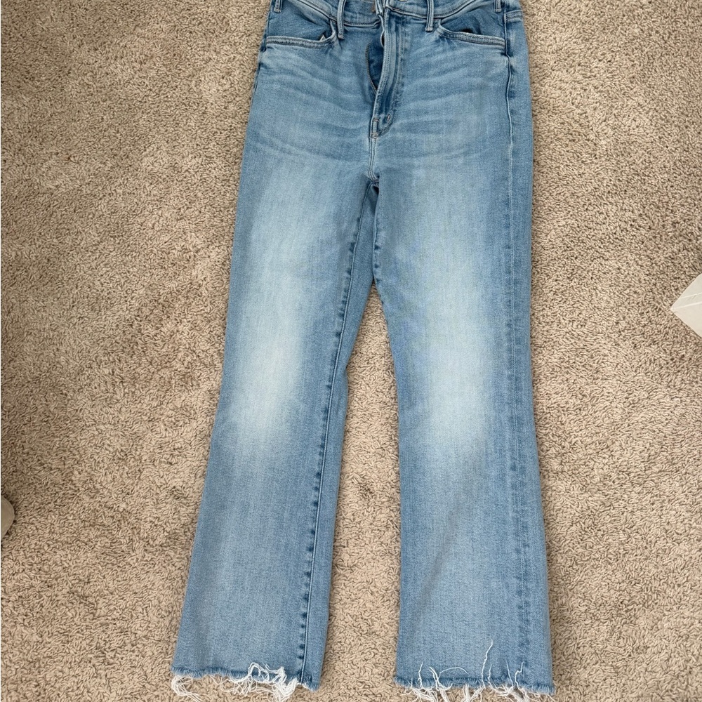 MOTHER Hustler Ankle Fray Jeans
